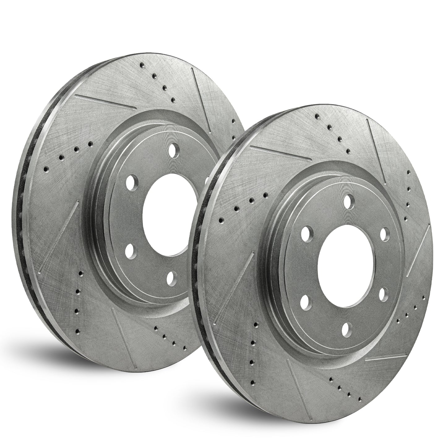 APF Rear Rotors compatible with Ford Expedition 2005-2006 | Zinc Drilled Slotted Rotors