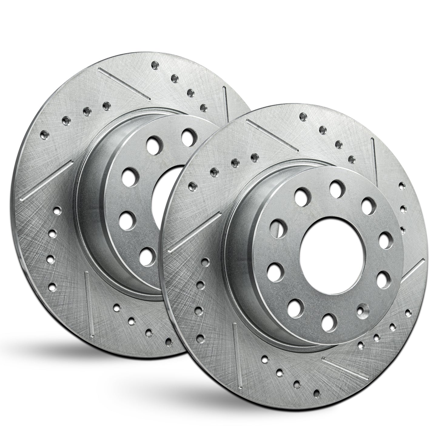 APF Front Rotors compatible with Audi A3 Sportback e-tron 2016-2018 | Zinc Drilled Slotted Rotors