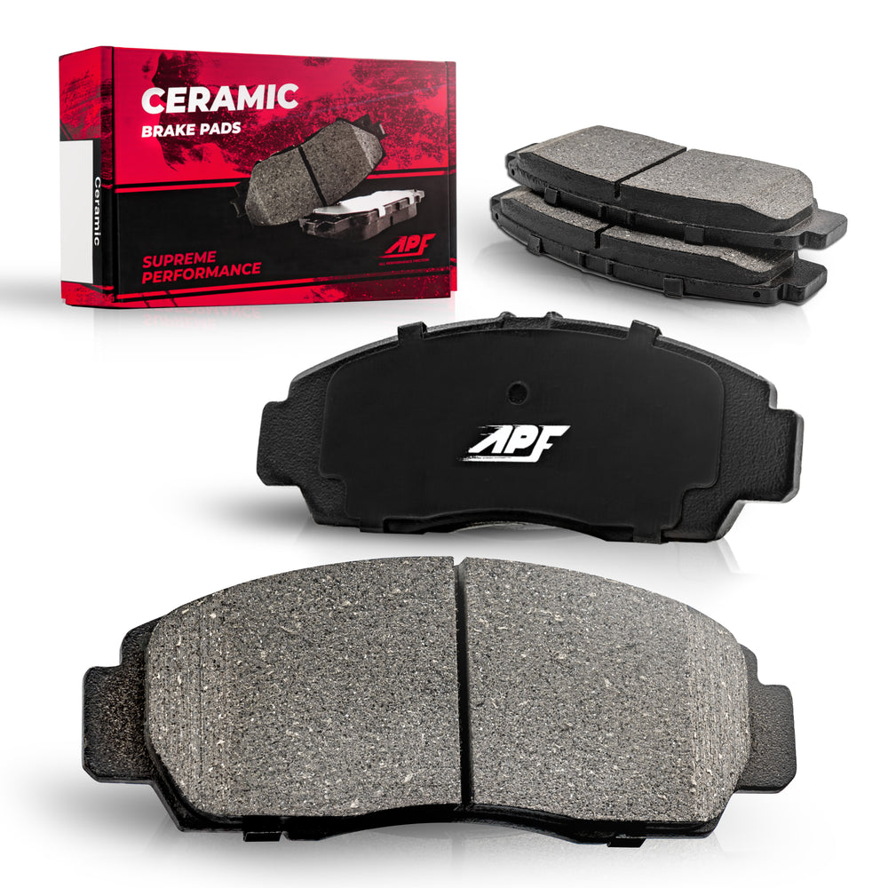 APF Front Pads compatible with 2003-2005 INFINITI G35 Ceramic Carbon Fiber Brake Pads