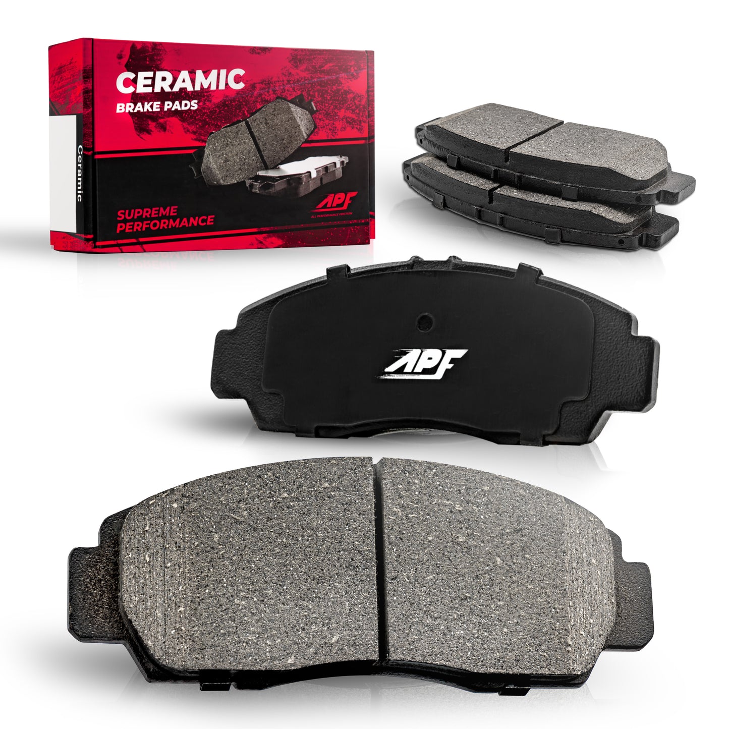 APF Front Pads compatible with 1999-2001 Nissan Maxima Ceramic Carbon Fiber Brake Pads