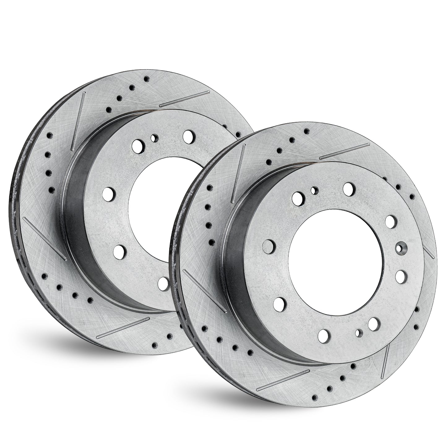 APF Front Rotors compatible with GMC Savana 2500 2003-2019 | Zinc Drilled Slotted Rotors