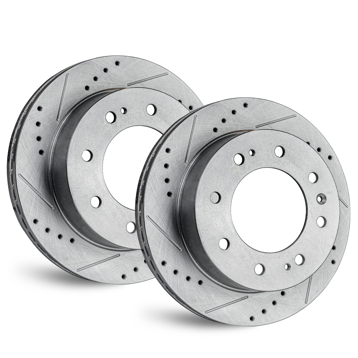 APF Rear Rotors compatible with Hummer H2 2003-2009 | Zinc Drilled Slotted Rotors