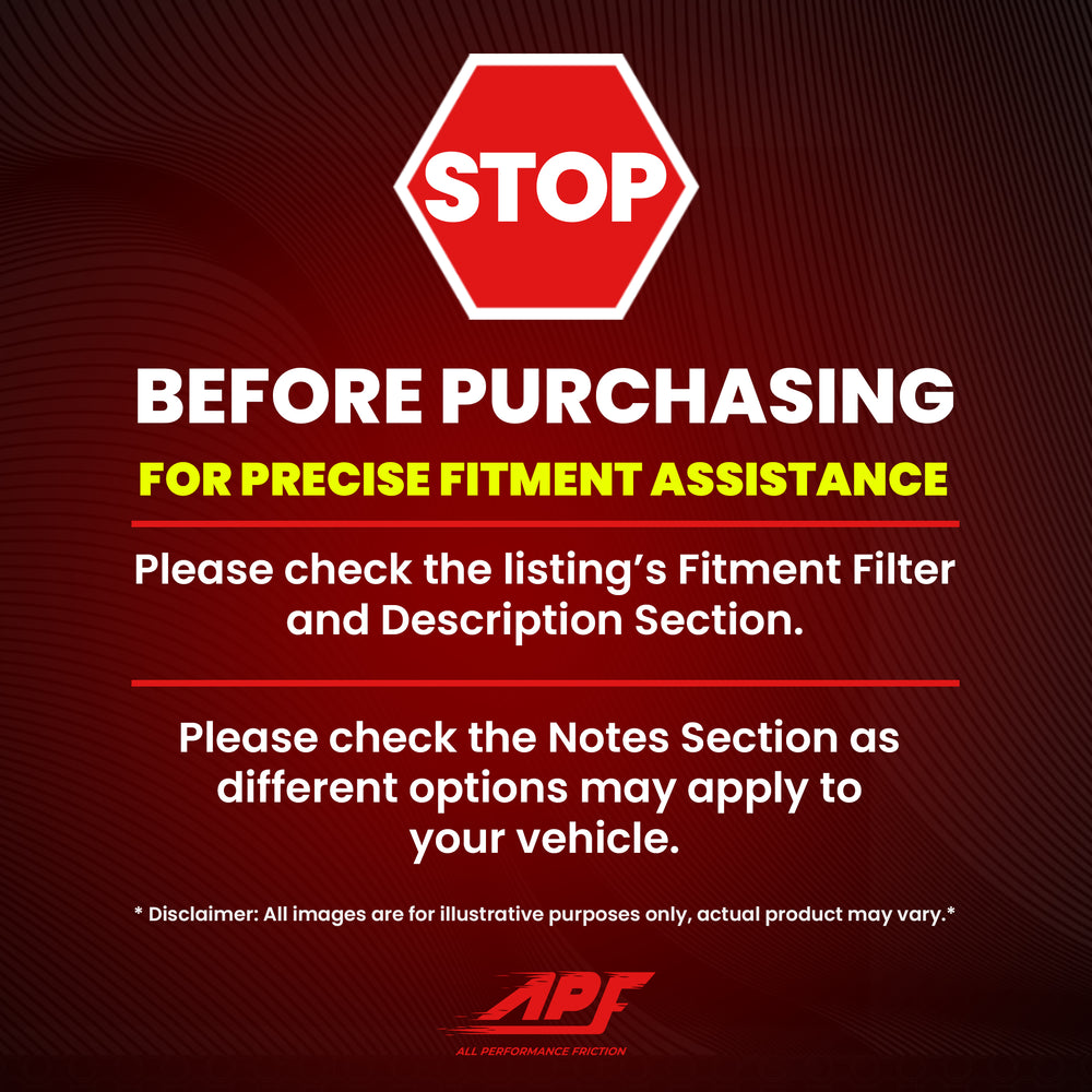 APF All Performance Friction Front Pads compatible with 2004-2009 Kia Spectra Ceramic Carbon Fiber Brake Pads | $37.37