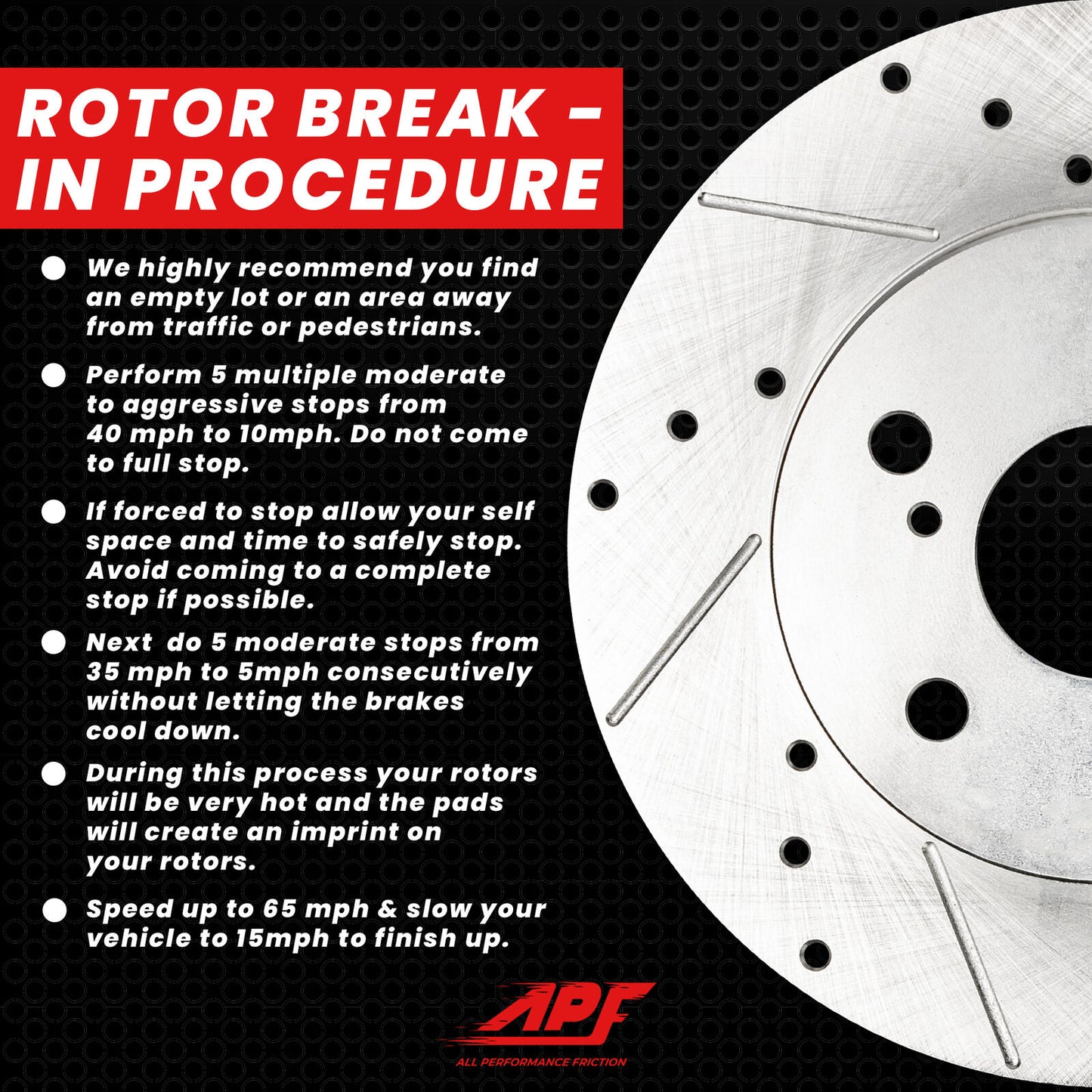 APF All Performance Friction Rear Rotors and Pads Half Kit compatible with Honda Odyssey 2002-2004 Zinc Drilled Slotted Rotors with Ceramic Carbon Fiber Brake Pads | $88.19