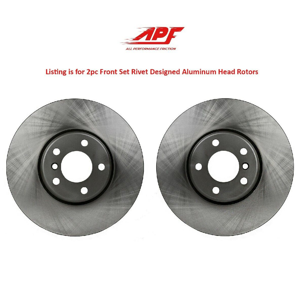 APF All Performance Friction Front Rivet Aluminum Head Rotor compatible with BMW Z4 2010-2016 34116782593 | $279.83