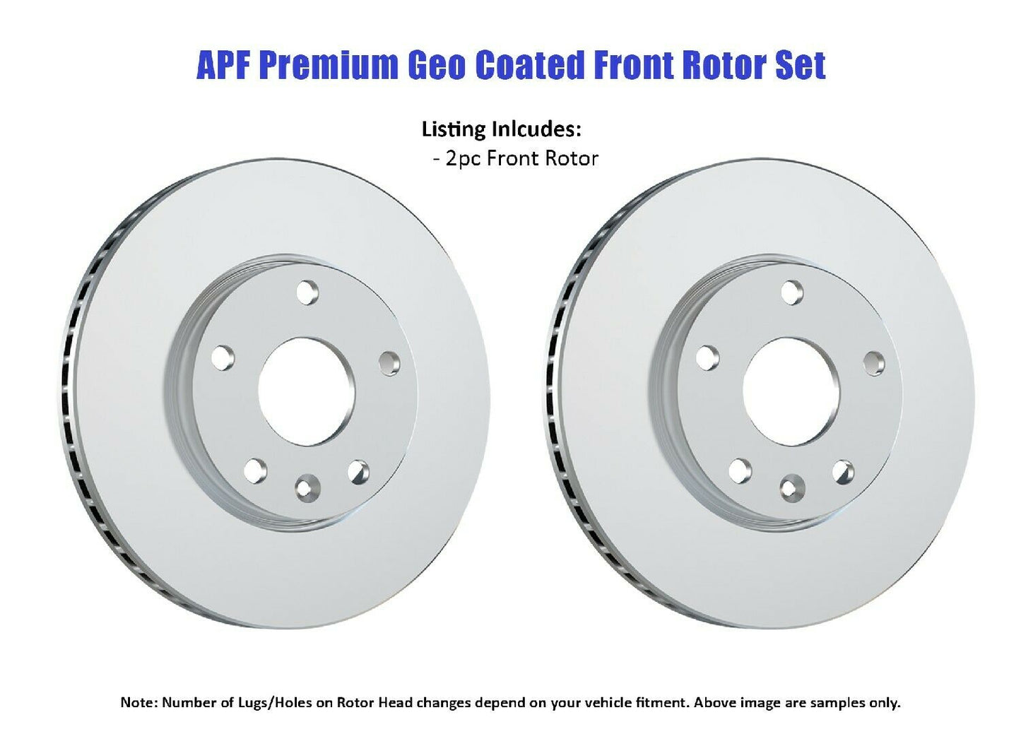 Front Premium Geo Coated Brake Rotor compatible with Nissan Frontier 2005-2019 | $97.77